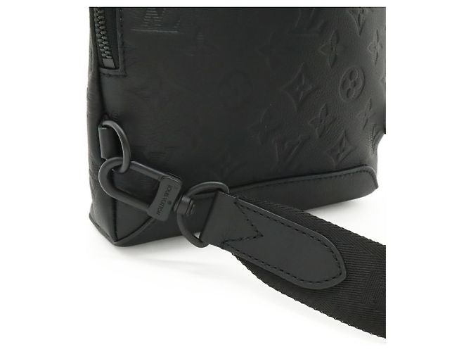 Borsa a tracolla Louis Vuitton Monogram Shadow Duo Sling Bag Nero - vista 6