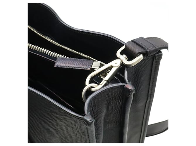 Prada Triangle Saffiano Tote Bag Marineblau - Ansicht 7