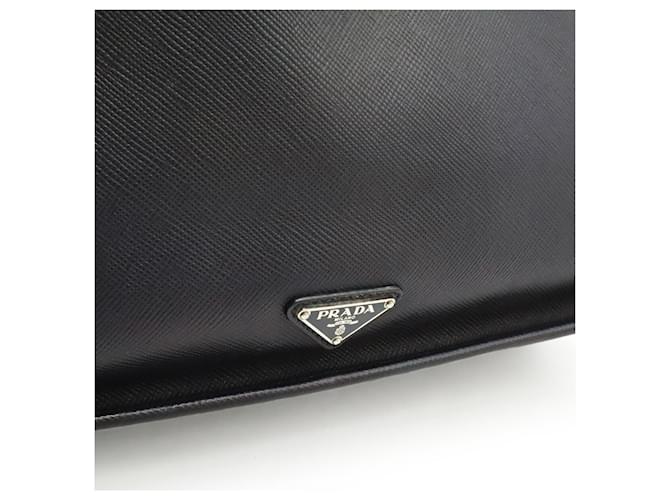 Prada Triangle Saffiano Tote Bag Marineblau - Ansicht 9