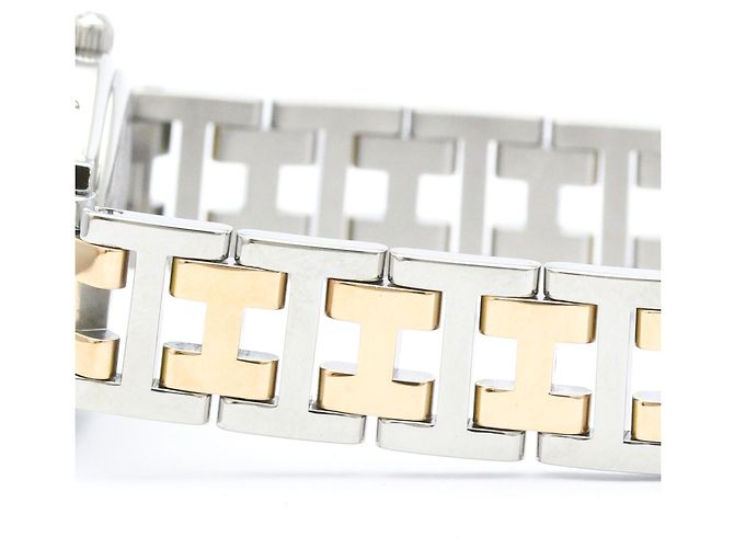 Hermès Clipper Diamond Pink MOP Dial Quarzuhr - Ansicht 3