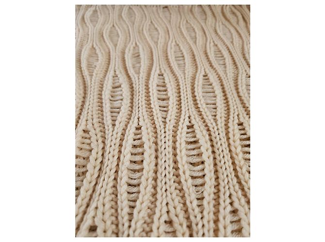 Autre Marque Falconeri Rollkragenpullover aus Wolle in Creme Roh - Ansicht 4