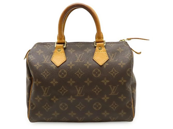 Borsa Louis Vuitton Monogram Speedy 25 M41528 Marrone - vista 2
