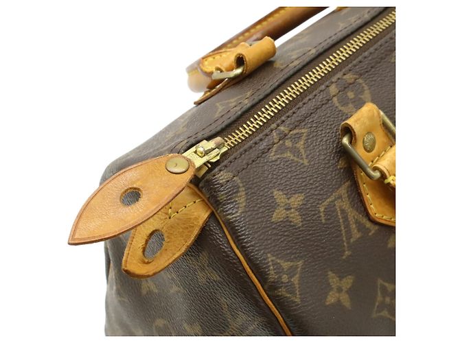 Borsa Louis Vuitton Monogram Speedy 25 M41528 Marrone - vista 6
