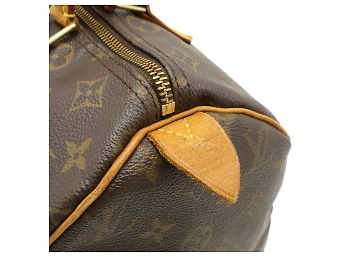 Borsa Louis Vuitton Monogram Speedy 30 Marrone - vista 10
