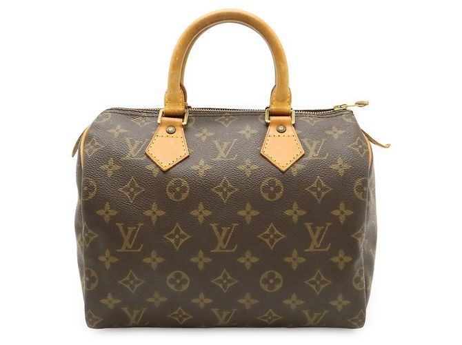Borsa Louis Vuitton Monogram Speedy 25 Marrone - vista 2