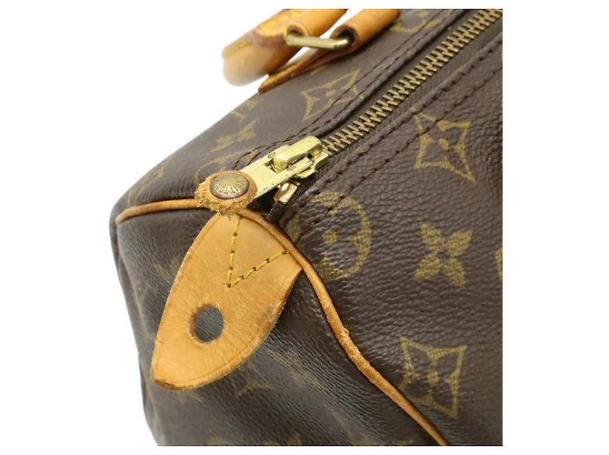 Borsa Louis Vuitton Monogram Speedy 25 Marrone - vista 6