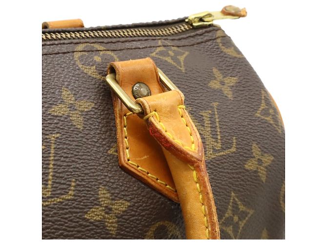 Borsa Louis Vuitton Monogram Speedy 25 Marrone - vista 8
