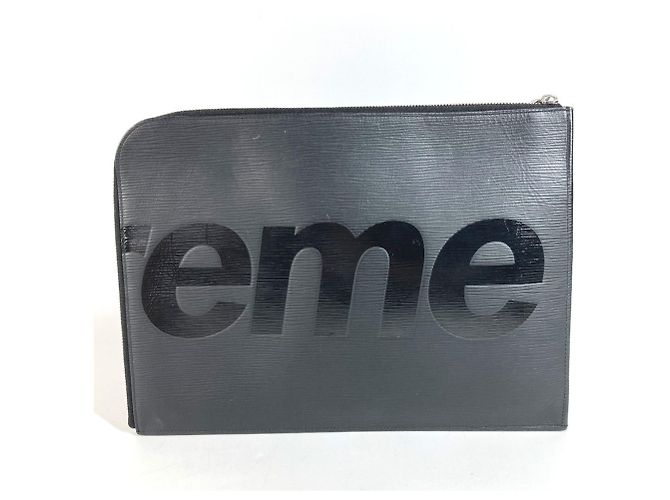 Louis Vuitton Epi Supreme Pochette Jour GM Black Nero - vista 2
