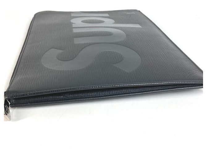 Louis Vuitton Epi Supreme Pochette Jour GM Black Nero - vista 4