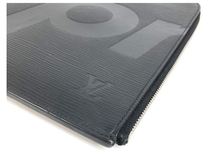 Louis Vuitton Epi Supreme Pochette Jour GM Black Nero - vista 7