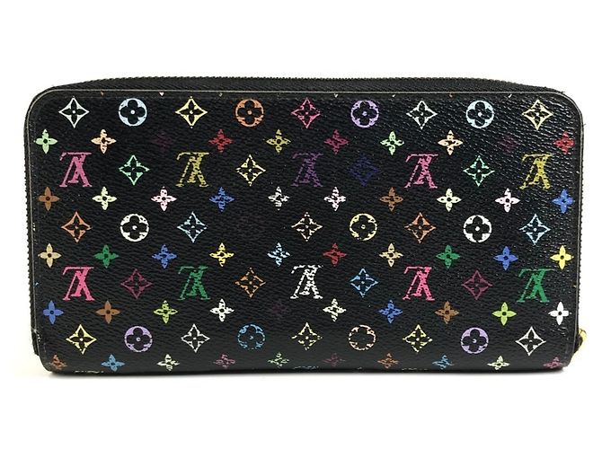 Louis Vuitton Monogram Multicolore Long Wallet Black - view 2