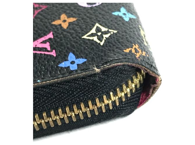 Louis Vuitton Monogram Multicolore Long Wallet Black - view 8