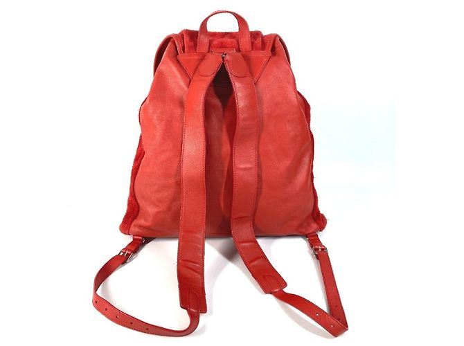 Mochila Balenciaga Classic Traveler Vermelho - vista 2