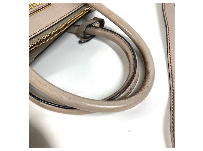 Tote Borsa 2-Way in pelle beige Prada - vista 10