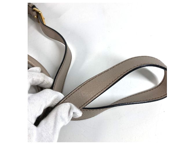 Tote Borsa 2-Way in pelle beige Prada - vista 11
