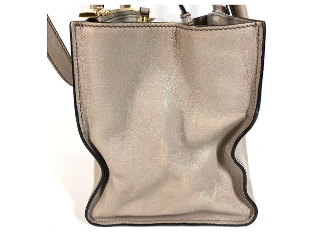 Tote Borsa 2-Way in pelle beige Prada - vista 3