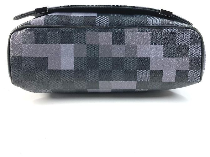 Borsa a Spalla Louis Vuitton N40072 Damier Graphite Pixel District PM Nero - vista 5