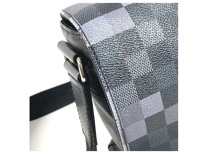 Borsa a Spalla Louis Vuitton N40072 Damier Graphite Pixel District PM Nero - vista 9