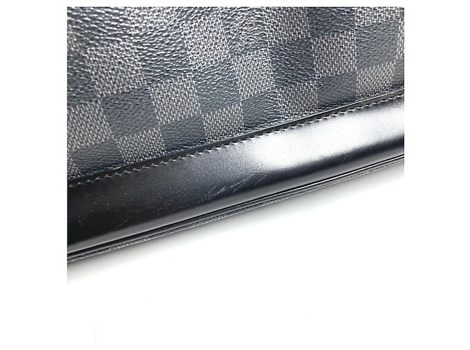 Borsa da viaggio Louis Vuitton Damier Graphite Nero - vista 15