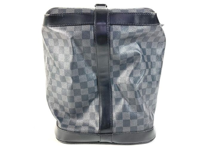 Borsa da viaggio Louis Vuitton Damier Graphite Nero - vista 4