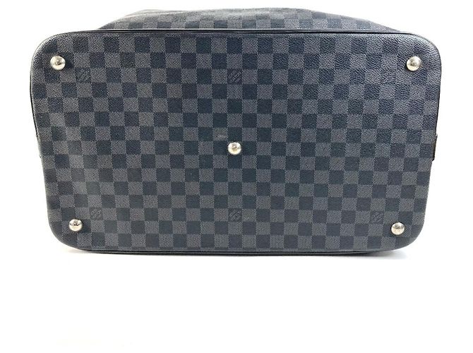 Borsa da viaggio Louis Vuitton Damier Graphite Nero - vista 5