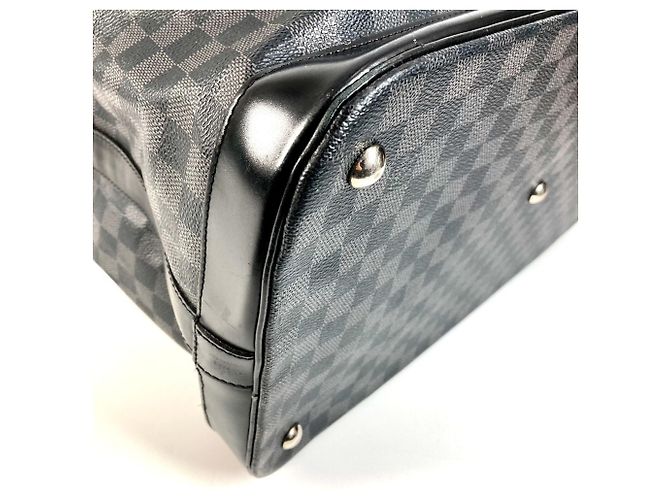 Borsa da viaggio Louis Vuitton Damier Graphite Nero - vista 7