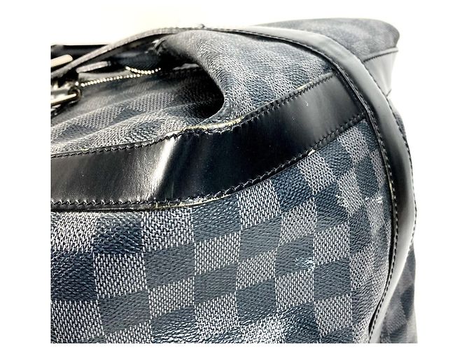 Borsa da viaggio Louis Vuitton Damier Graphite Nero - vista 9