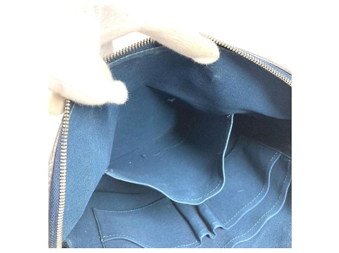 Borsa Verticale Louis Vuitton Taiga Grigori Blu - vista 17