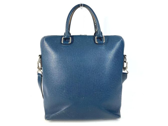 Borsa Verticale Louis Vuitton Taiga Grigori Blu - vista 2