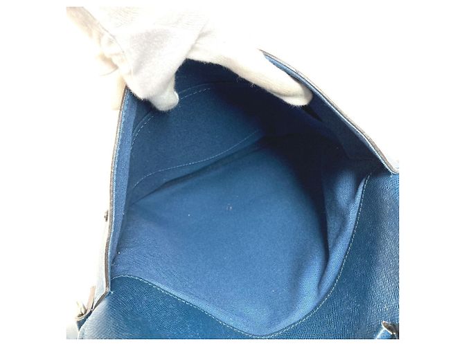 Borsa Verticale Louis Vuitton Taiga Grigori Blu - vista 3