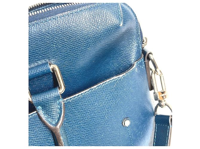 Borsa Verticale Louis Vuitton Taiga Grigori Blu - vista 4