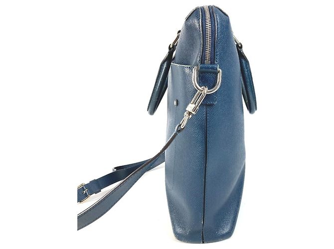 Borsa Verticale Louis Vuitton Taiga Grigori Blu - vista 5