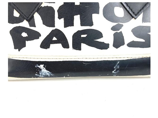 Borsa Tote Louis Vuitton Graffiti Alma PM Nero Bianco - vista 8