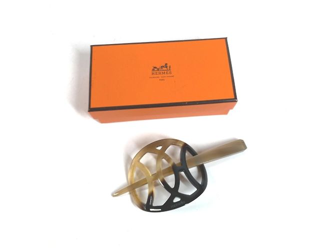 Hermès Accessorio per capelli Kanzashi beige Hermes - vista 8