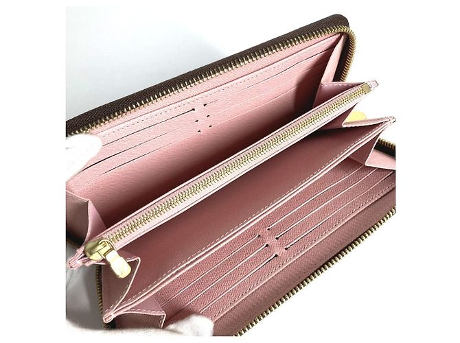 Louis Vuitton Monogram Zippy Long Wallet Braun Pink - Ansicht 8