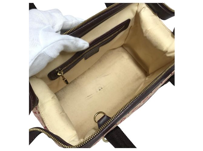 Borsa Louis Vuitton Monogram Mini Josephine PM Rosso Fuschia - vista 5