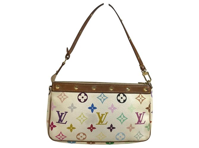 Louis Vuitton Monogram Multicolore Pochette Accessoires White - view 2