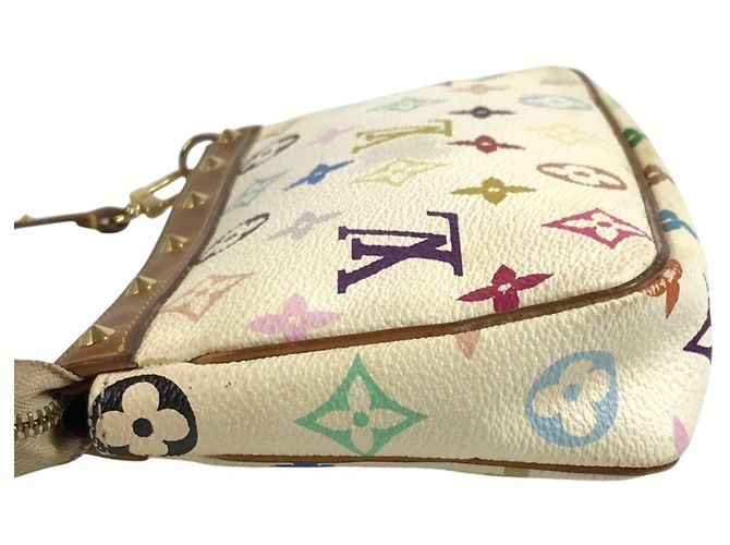 Louis Vuitton Monogram Multicolore Pochette Accessoires White - view 3