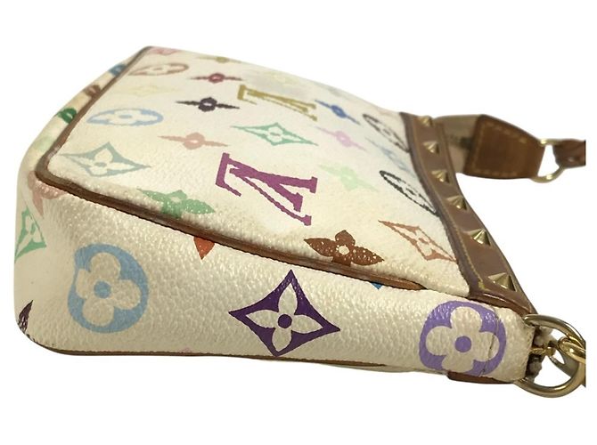 Louis Vuitton Monogram Multicolore Pochette Accessoires White - view 4