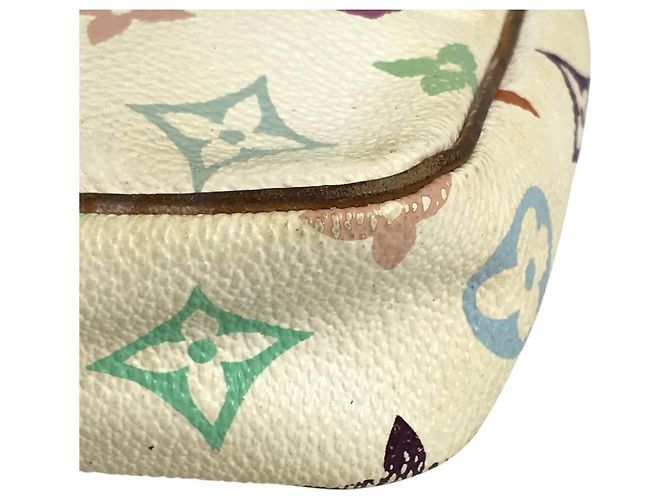 Louis Vuitton Monogram Multicolore Pochette Accessoires White - view 6
