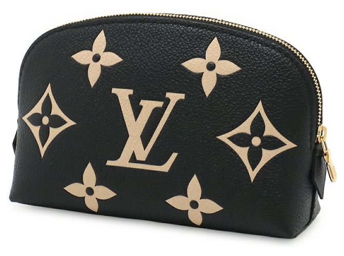 Louis Vuitton Pochette Monogram Empreinte Nero Beige - vista 3