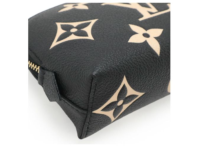 Louis Vuitton Pochette Monogram Empreinte Nero Beige - vista 4