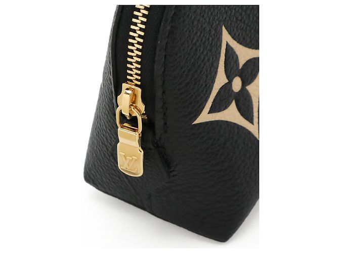 Louis Vuitton Pochette Monogram Empreinte Nero Beige - vista 6