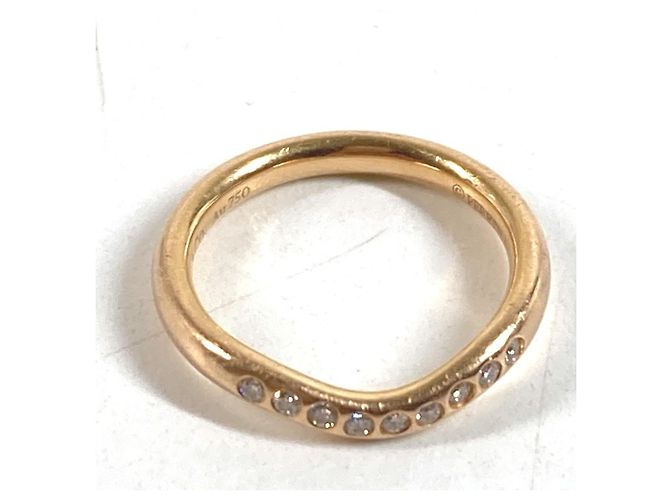 Tiffany & Co. 18K Roségold Ring mit Diamanten Golden - Ansicht 2