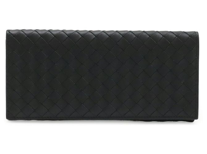 Cartera larga bi-fold Intrecciato Bottega Veneta Negro - vista 2