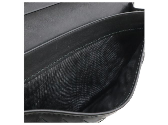 Cartera larga bi-fold Intrecciato Bottega Veneta Negro - vista 7