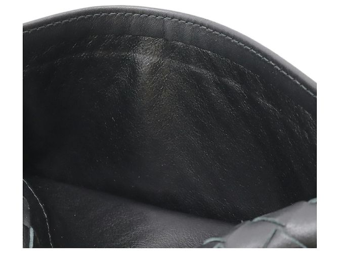 Cartera larga bi-fold Intrecciato Bottega Veneta Negro - vista 9