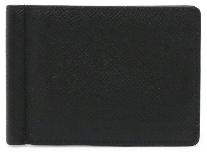 Portafoglio porta banconote Louis Vuitton Taiga Nero - vista 2