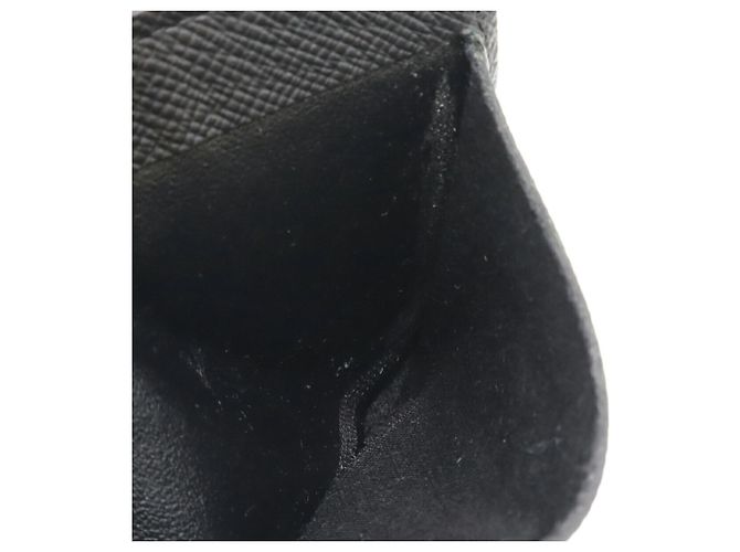 Portafoglio porta banconote Louis Vuitton Taiga Nero - vista 8