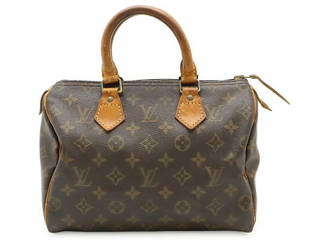 Borsa Louis Vuitton Monogram Speedy 25 Marrone - vista 2